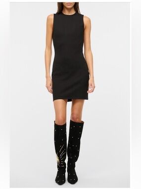 STAUD | Dresses | Staud Mini Wells Dress Black Size 4 | Poshmark